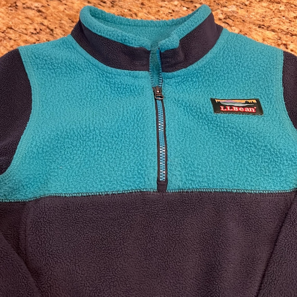 L.L. Bean Teal and Black Kids Sweatshirt - Picture 2 of 5